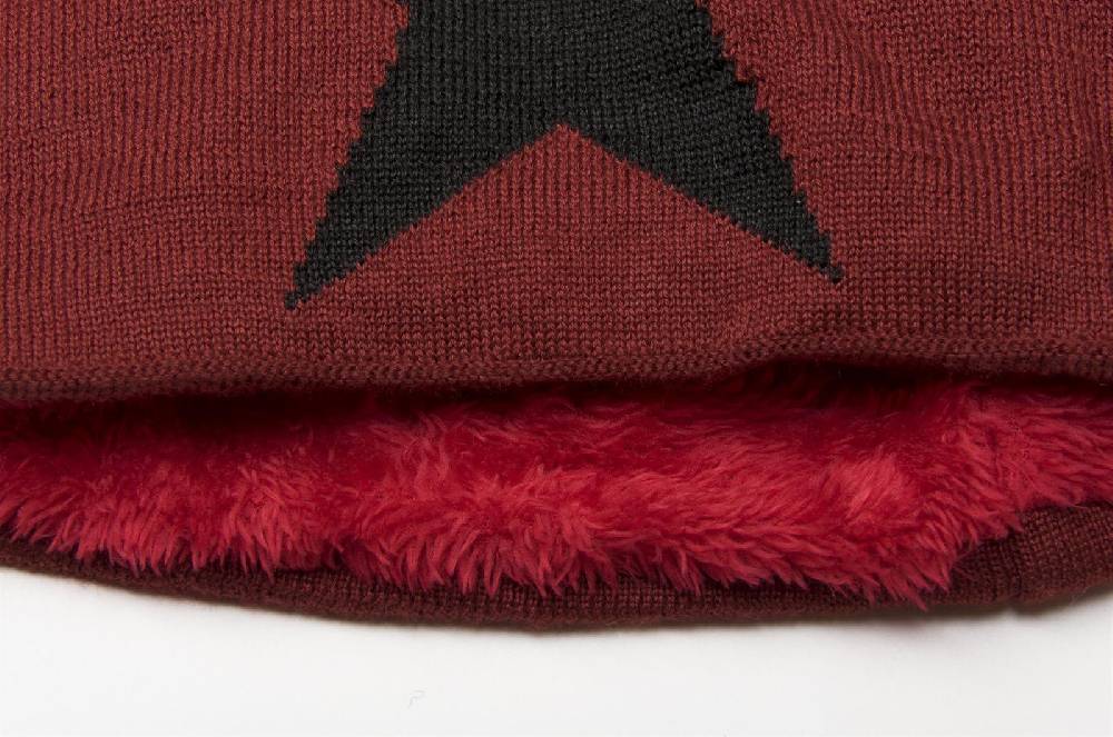 Stylebreaker Strick Beanie Mütze mit Stern Blitzverkäufe