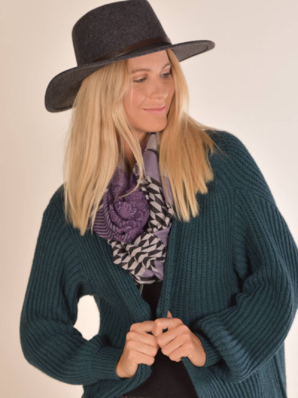 Stylebreaker Loop Schal Zick-Zack Paisley Muster Mix Outlet