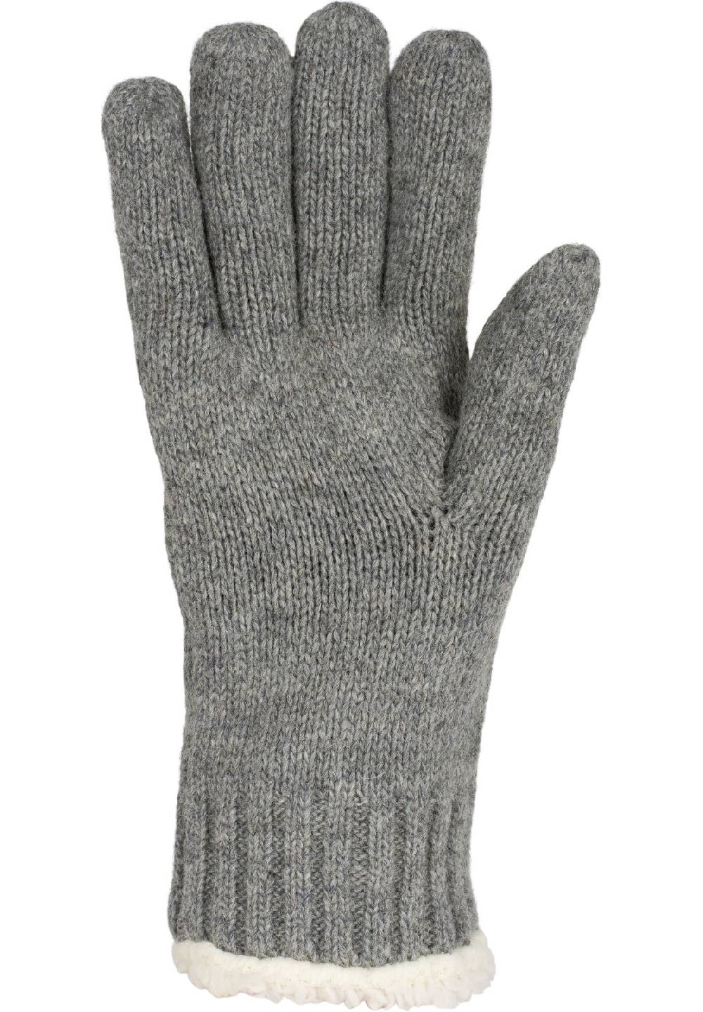 Stylebreaker Strickhandschuhe mit Schneeflocke, Strass und Fleece Schlussverkauf