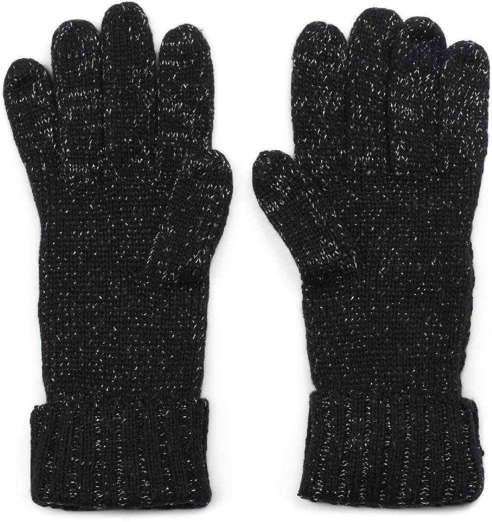 Stylebreaker Strick Handschuhe mit Zopfmuster und Metallic Faden Fabrikverkauf