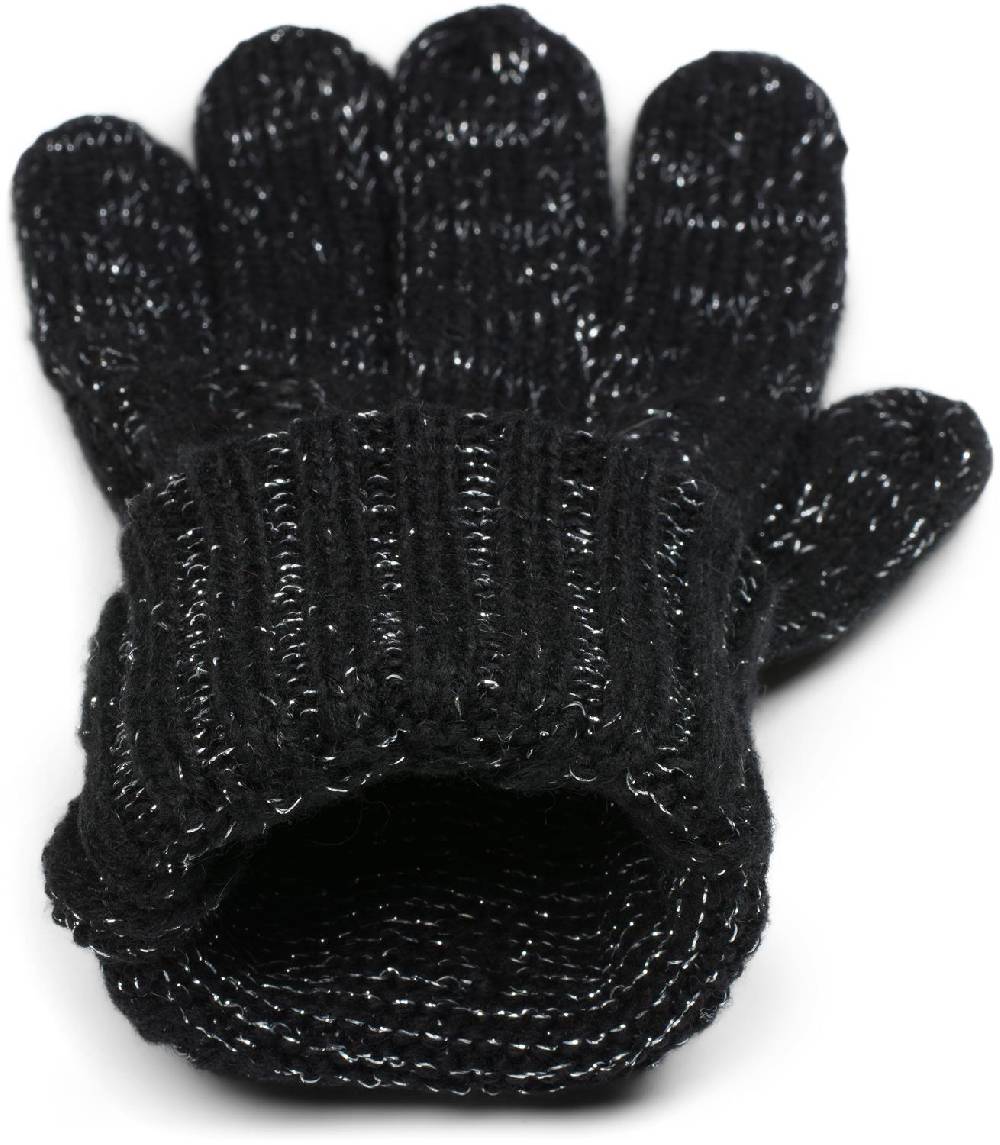 Stylebreaker Strick Handschuhe mit Zopfmuster und Metallic Faden Fabrikverkauf