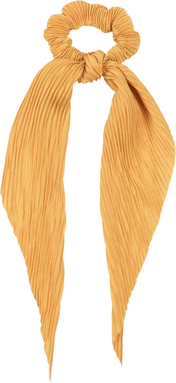 Stylebreaker Plissierter Scrunchie Haargummi mit Schleife