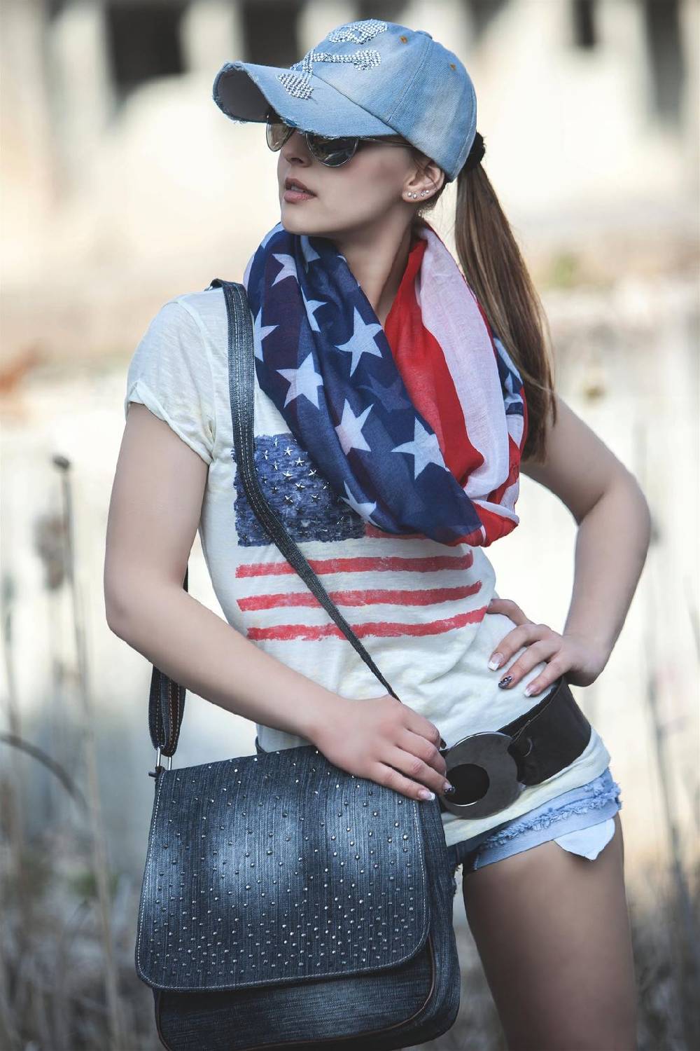 Stylebreaker Loop im USA Flaggen Design Schlussverkauf