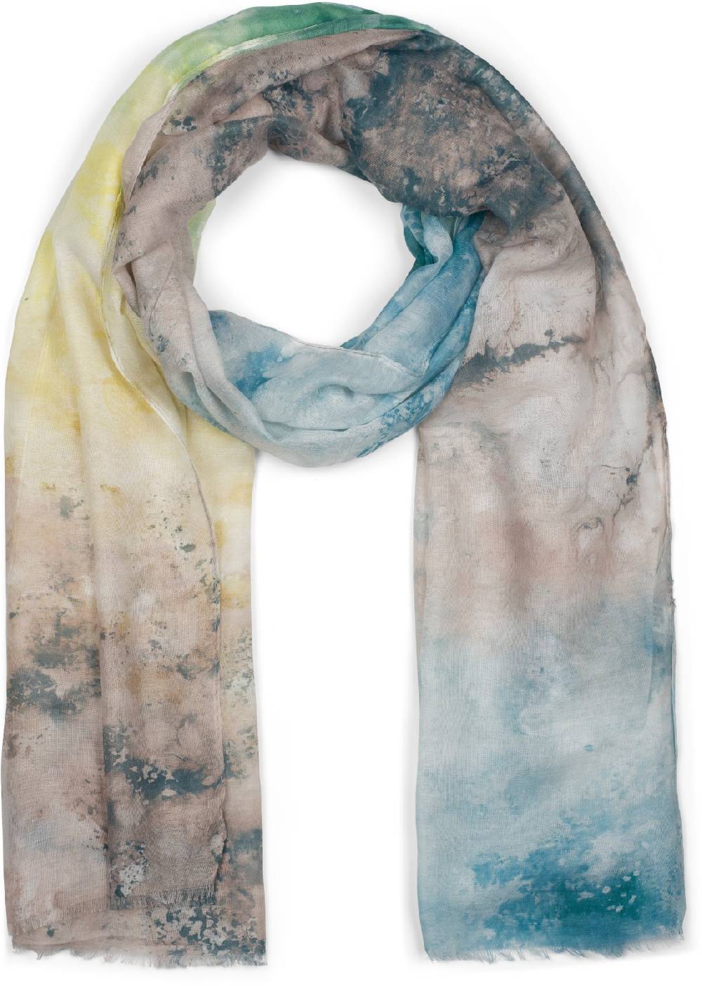 Stylebreaker Leichter Schal mit Aquarell Farbverlauf