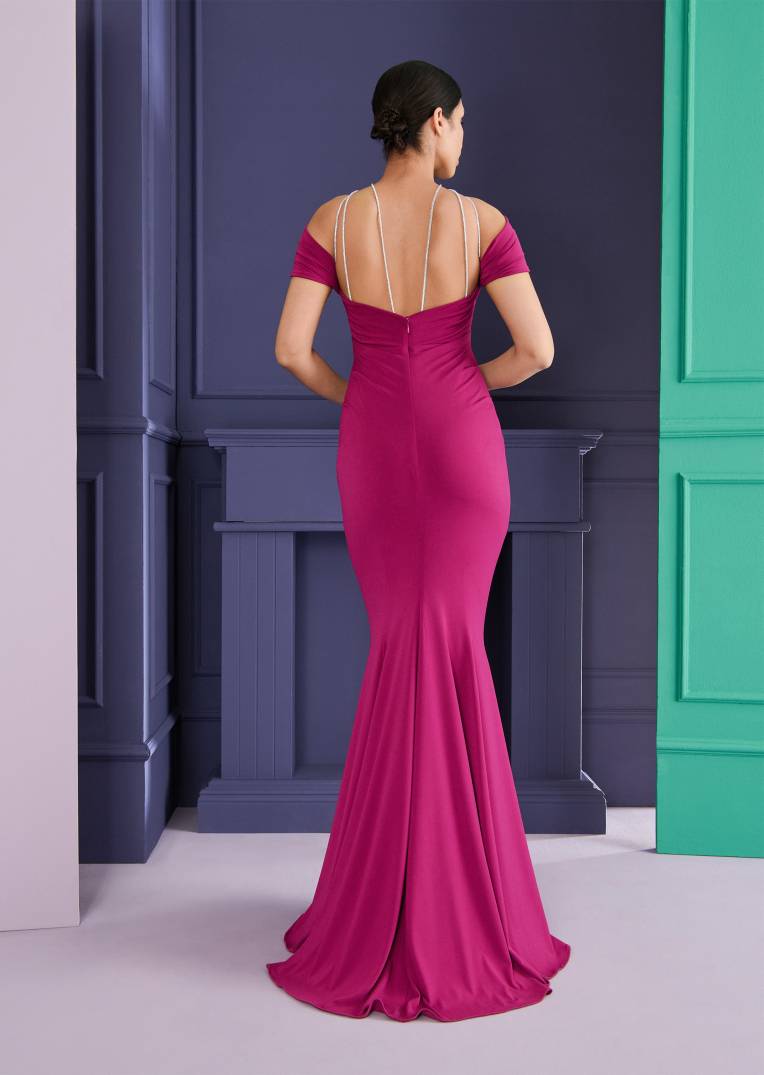 Talbot Runhof Abendkleid Morelle1 Günstiger Verkauf